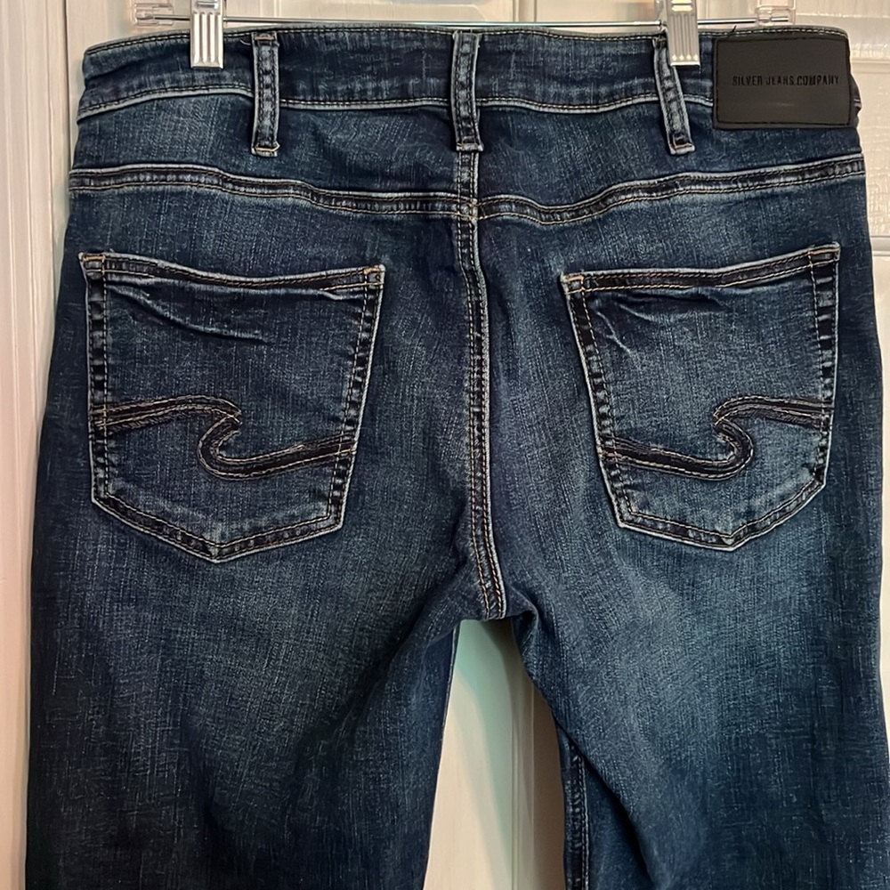 Silver Allan slim fit straight denim jeans 34/30 EUC - Picture 2 of 12
